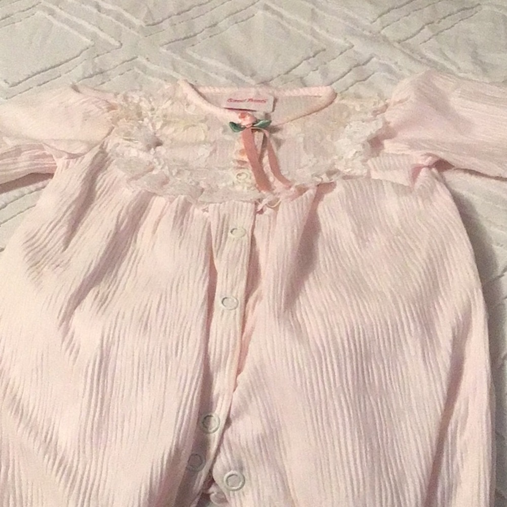 Vintage Baby Romper With Lace Details